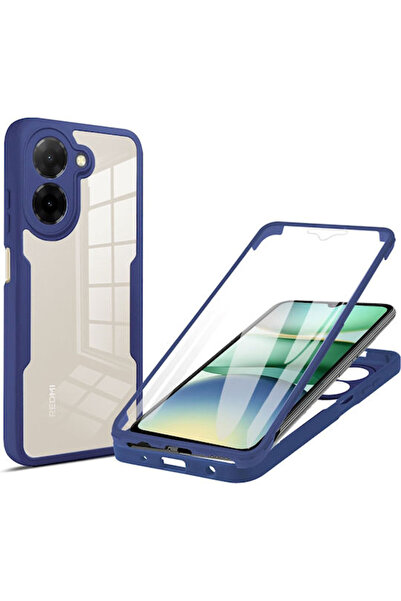 Techsuit Colorverse 360 Πλήρης Κάλυψη Σιλικόνης Μπλε (Redmi A5)