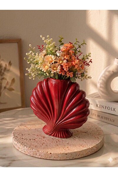 3D MESHİNG Modern Seashell Design Decorative Vase