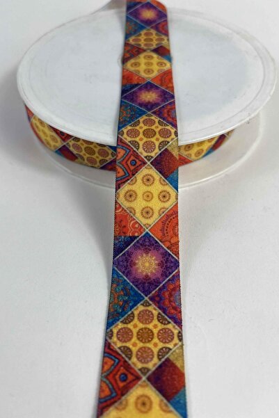 Hobigram Patchoria Mosaic Premium Patterned Decorative Ribbon – Colorful Hand...