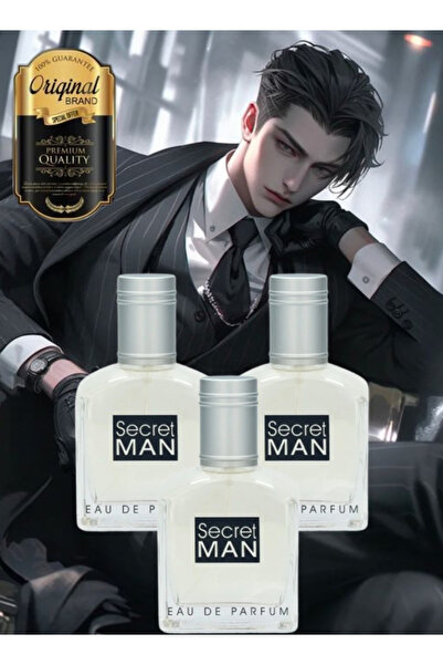 ALREHAB 3 قطع من عطر سيكريت مان 100 مل