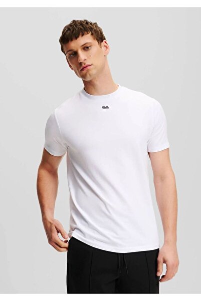 Karl Lagerfeld Crewneck T-shirt White 755058 552235-10 - Extra Large