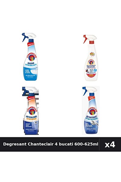 Chanteclair Set 4 Degresant Universal 600ml-625ml - Extra Puternic, Rapid, St...