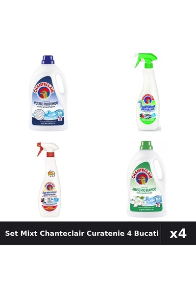 Chanteclair Set 4 Detergent și Degresant 1575ml 600ml - Curatare Profunda, La...