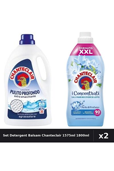Chanteclair Set 2 Detergent și Balsam Rufe 1575ml 1800ml - Curatare Profunda,...