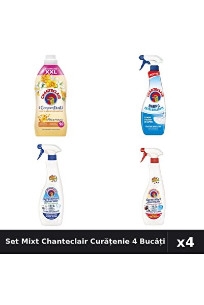Chanteclair Set 4 Degresant și Balsam - 1800ml, 625ml, 600ml - Bicarbonat, Ma...