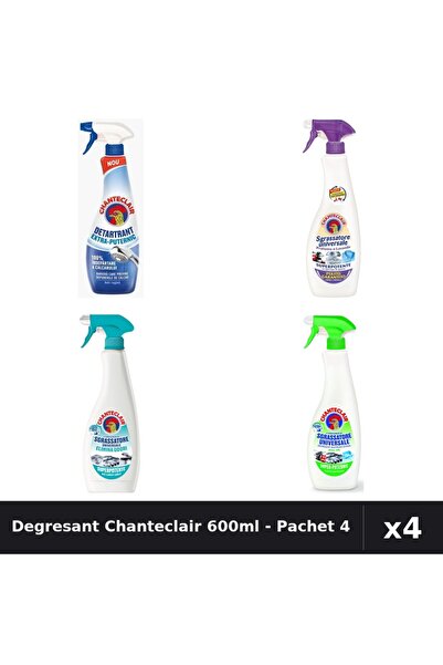 Chanteclair Pachet 4 Degresant Universal 600ml + Detartrant 625ml - Lavanda, ...