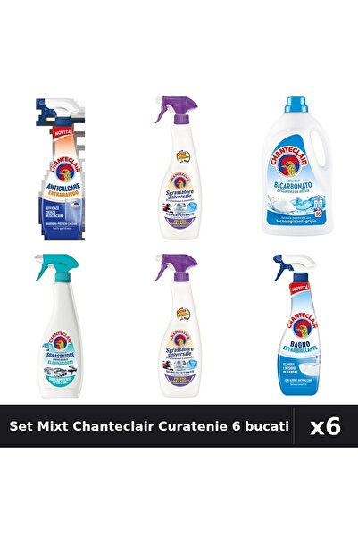 Chanteclair Set 6 Degresant și Detergent - Lavanda, Bicarbonat, Mosc Alb, Ext...