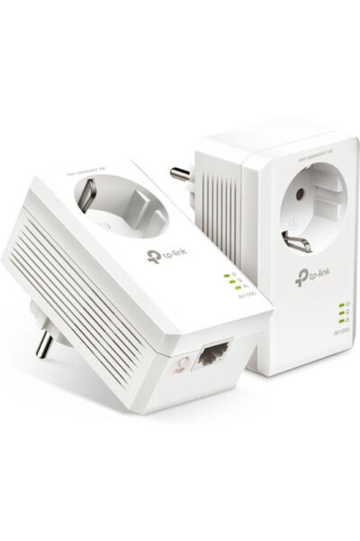 TP-LINK TL-PA7017P KIT v4 Powerline Διπλής Καλωδιακής Σύνδεσης με Υποδοχή Pas...