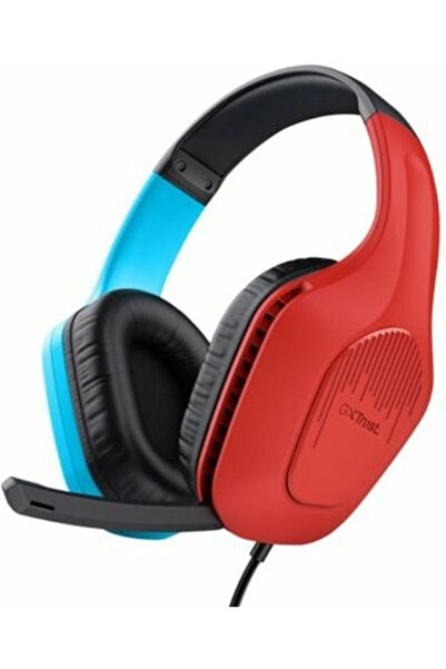 Trust GXT 416S Zirox Ακουστικά Gaming Υπεραυτικά με Σύνδεση 3.5mm Μπλε / Κόκκινο