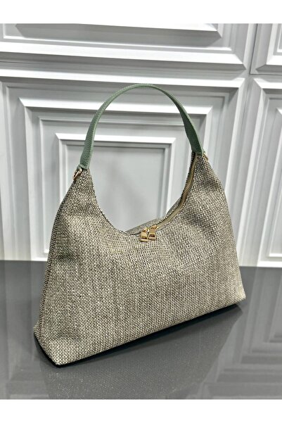 çkn sedat çakan çanta & fular & aksesuar Jüt Hasir Women's Shoulder Bag