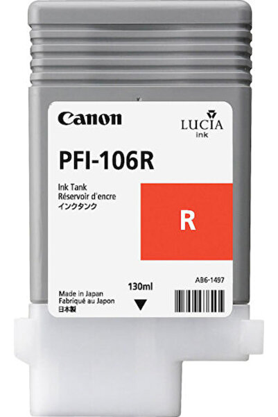 Canon PFI-106 Γνήσιο Μελάνι Εκτυπωτή InkJet Κόκκινο (6627B001)