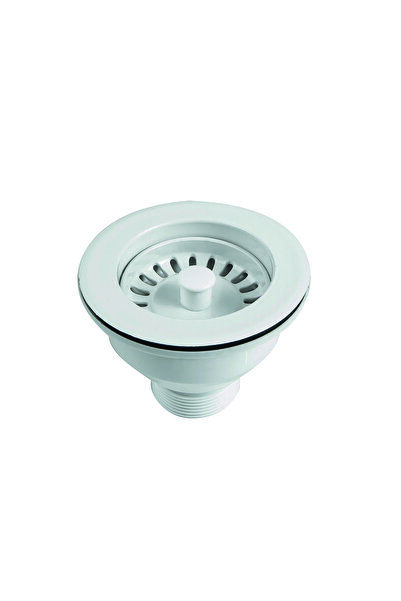Beta Shoes Βαλβίδα Νεροχύτη Πλήρης Φ115mm Λευκή 55-9230 [κωδ.974]