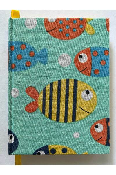SimplyTexGoGlobal Agenda A5 Happy Fish, hirtie colorata 80gsm Sunflower