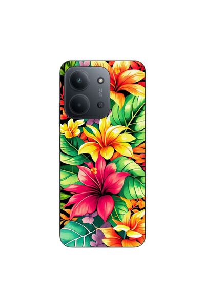 OEM Θήκη συμβατή με Xiaomi Redmi 15C από σιλικόνη gel TPU με σχέδιο κρίνος