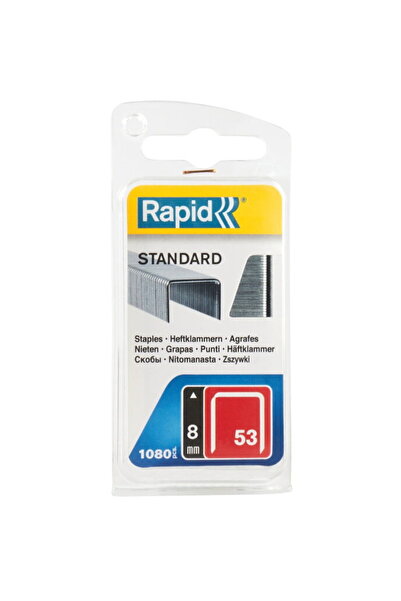 Rapid 40109561, set de 1060 de capse din sarma fina galvanizata No. 53, 8 mm
