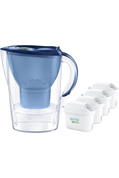 BRITA Marella XL Blue Filter Jug + 4 MAXTRA PRO Pure Performance Cartridges