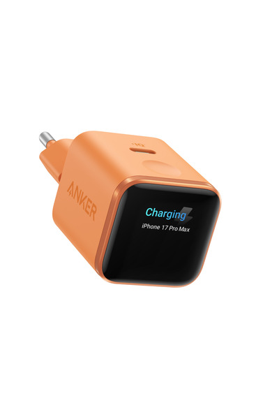 Anker Nano Display Power Adapter, 45W, 3A, 1 x USB-C, Orange A121DGO1