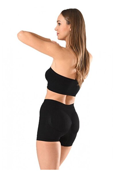 Miss Fit Γυναικεία σορτς διαμόρφωσης σιλουέτας με λωρίδα σιλικόνης και ψηλή μ...