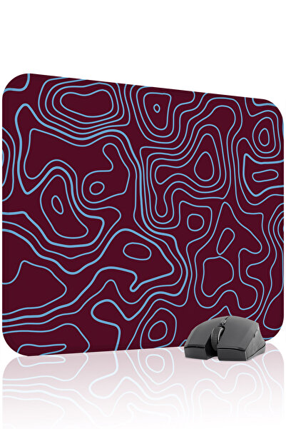 mousepad bastir Bordo Blue 48X40 XL Mouse Pad pentru jocuri cu ventilator, ba...