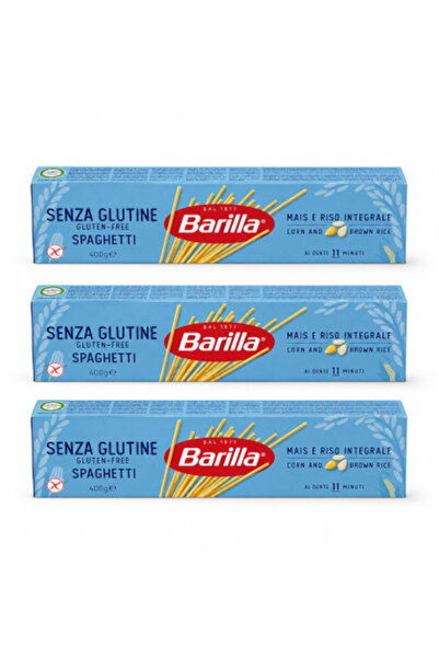 Barilla Set 3 x Spaghetti Senza Glutine, 400 g/bucată, paste fără gluten din ...