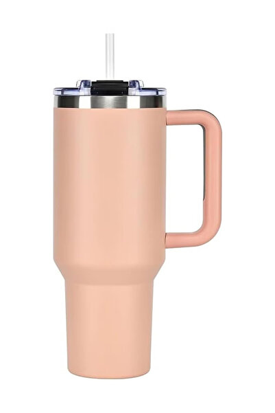 GGEROU 40 oz Tumbler with Handle and Straw, Insulated Stainless Steel Coffee ...