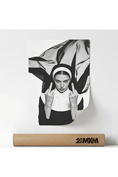 21mxm Poster Decorativ Tematică Rebel Concept - 'The Nun', Material Textil 21...