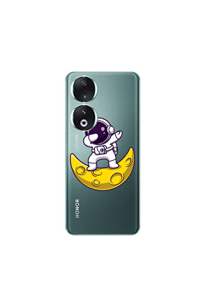 Other Honor 90 5G Astronaut on the moon Transparent Silicone TPU Θήκη