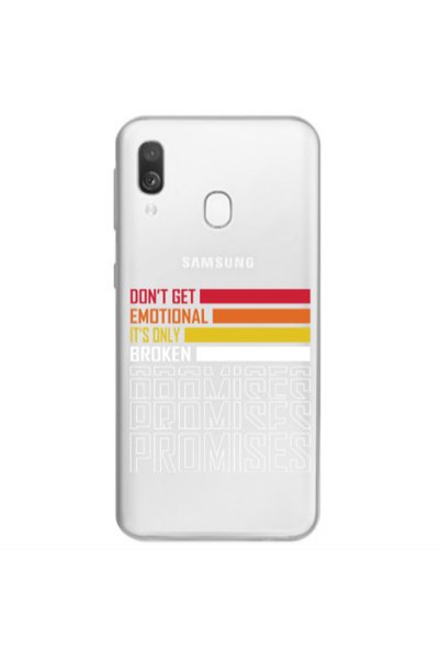 Other Samsung A40 Dont Get Emotional Transparent Silicone TPU Θήκη
