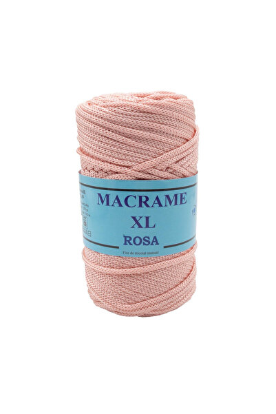 Pin Trade SRL Macrame XL Rosa 70 pre-knitted thread spool, 100% polypropylene...