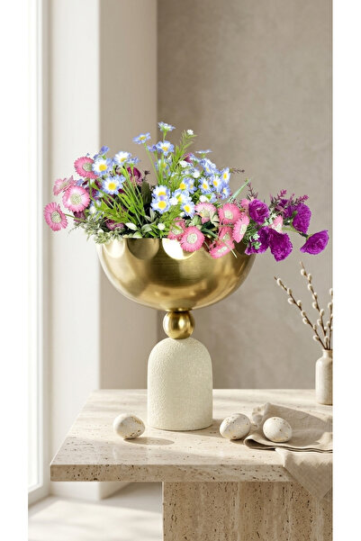 Decodelight Krem Eskitme Yimpi Dekoratif Boyalı Toplu Metal Ayak 25cm Gazoz K...