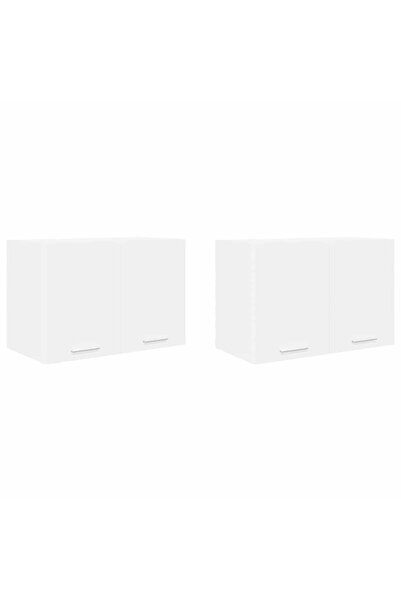 vidaxl Wall cabinet with 2 doors White 60 x 31 x 40 cm Composite wood