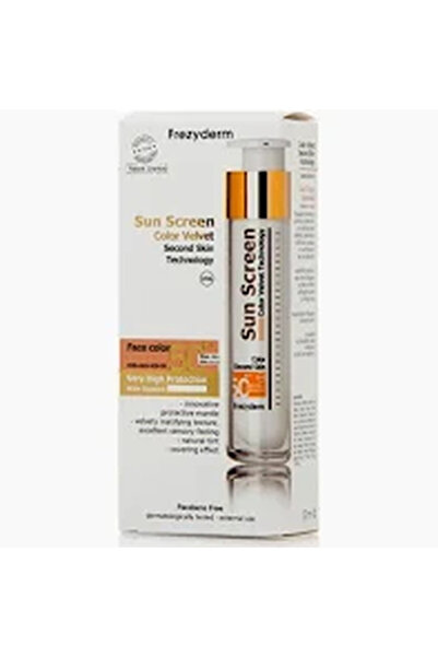 Frezyderm Sun Screen Color Velvet Αδιάβροχη Αντηλιακή Κρέμα Προσώπου SPF30 με...