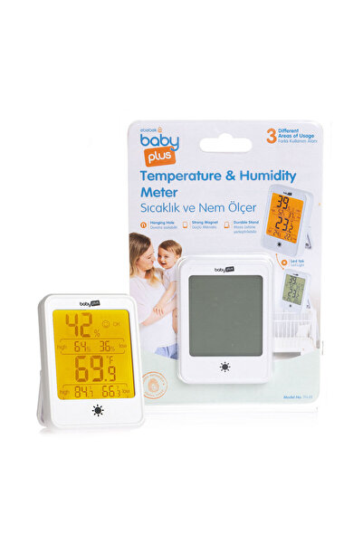 Baby Plus Renkli Ekran Sıcaklık ve Nem Ölçer