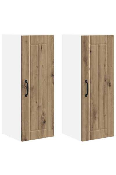 vidaxl Kitchen cabinet 2 pcs Artisanal Oak 30 x 31 x 80 cm