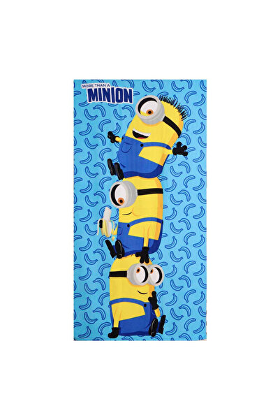 Minions Πολυεστερική πετσέτα παραλίας, 140x70 εκ. Μπλε
