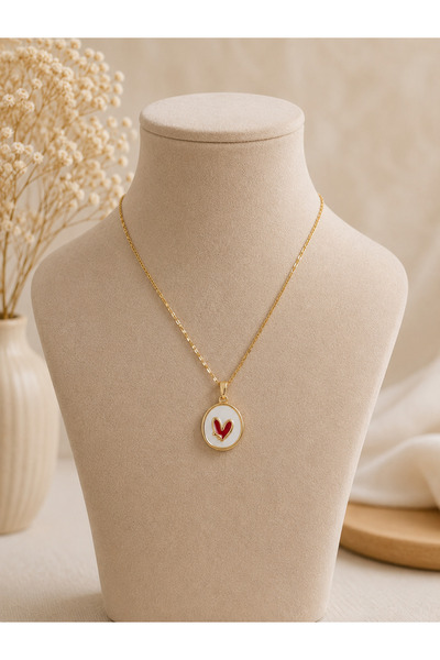 İNCİ sepette Stainless Women's Steel Necklace Koly001
