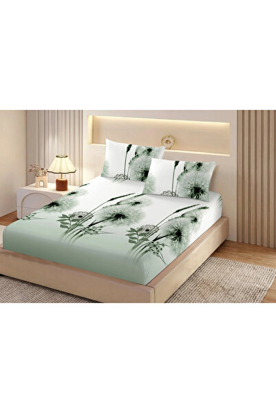 NufJoy Set cearceaf de pat cu elastic 180x200x25 cm si 2 fete perna 50x70 cm ...