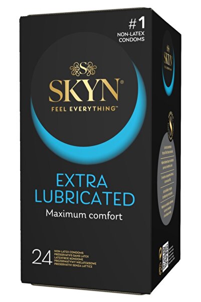 SKYN Prezervative fără latex din poliisopren – Extra subțiri cu lubrifiere su...
