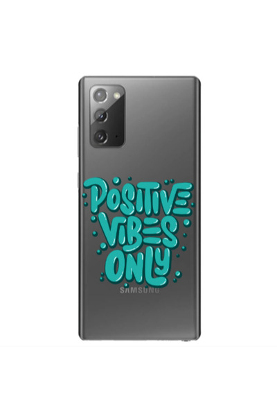 Other Samsung Note 20 Positive Vibes Only Transparent Silicone TPU Θήκη