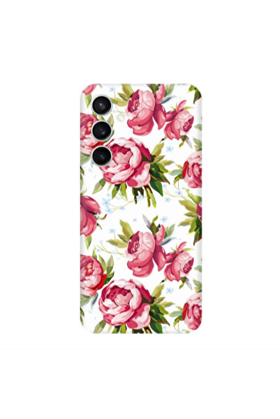 Other Samsung S24 Plus Pink Roses Transparent Silicone TPU Θήκη