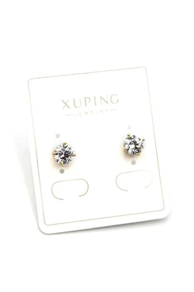 Marsilyan Nvdn- Ieg - Large Single Stone Earrings - Gold Iegrs-Nvdn1