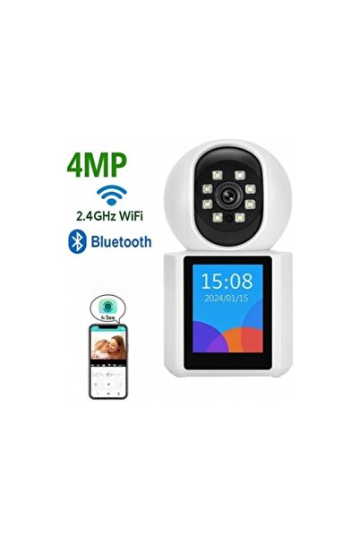 BZB Akıllı Ev Güvenlik Kamerası 4mp 2k Wifi Ip Kamera Bluetooth Destekli Gece...