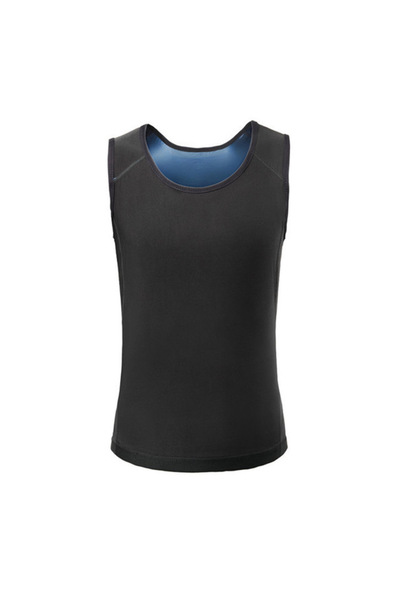 Body Builder Sauna Vest Black with Silver, L-XL