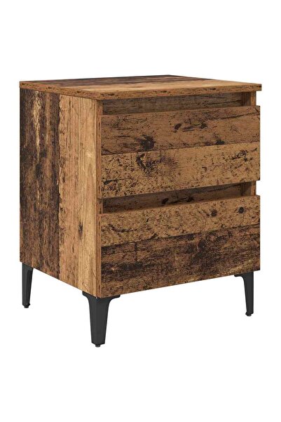 vidaxl Dulap de noapte Lemn vechi 40 x 35 x 50 cm Lemn compozit