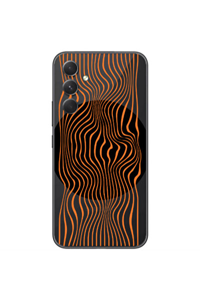Other Samsung Galaxy A05s Trapezoidal lines Transparent Silicone TPU Θήκη