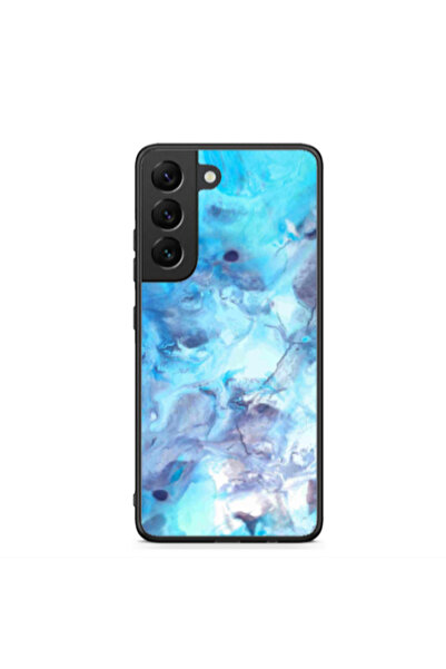 Other Samsung S22 Marble Clouds Black Glossy Θήκη