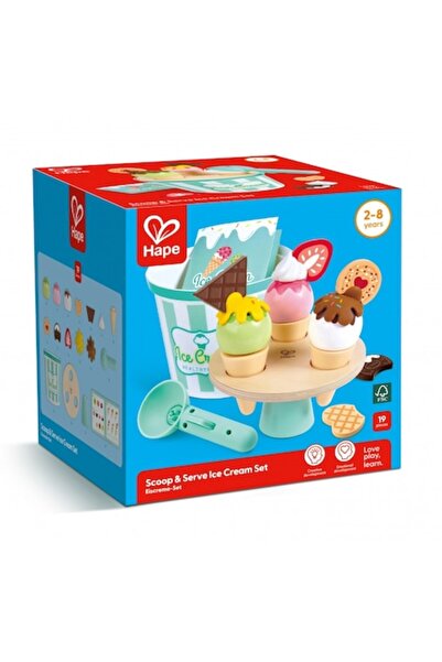 Hape Set de joacă, Hape, Set de înghețată, 19 piese