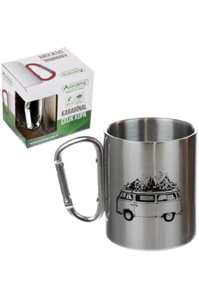 Yıldızan Terra Organik Folding Handle Steel Mug 180 ml Terra Organik 1025782