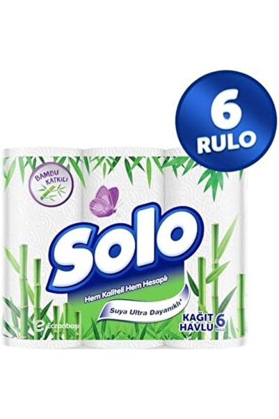Yıldızan Terra Organik Solo Bamboo Paper Towels 6-Pack Terra Organik 1025782