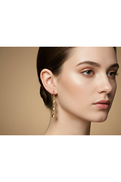Rostil Efect Luxury stainless steel earrings with slash balls